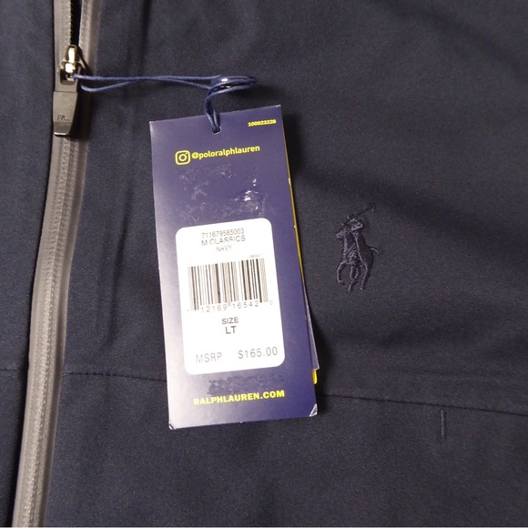 Polo Ralph Lauren Performance Waterproof Windbreaker Jacket NWT Hidden Hood LT - Picture 4 of 8